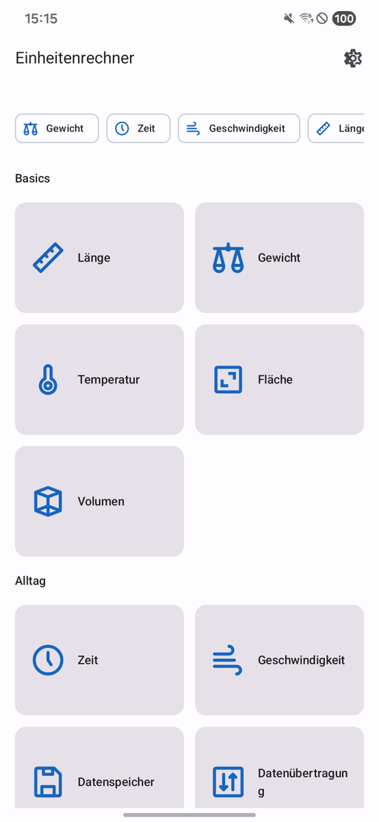 Einheitenrechner Screenshot 2