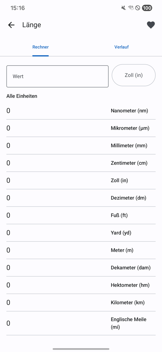 Einheitenrechner Screenshot 3